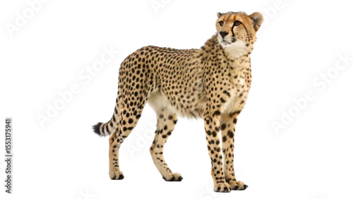 Obraz cheetah standing isolated on transparent background