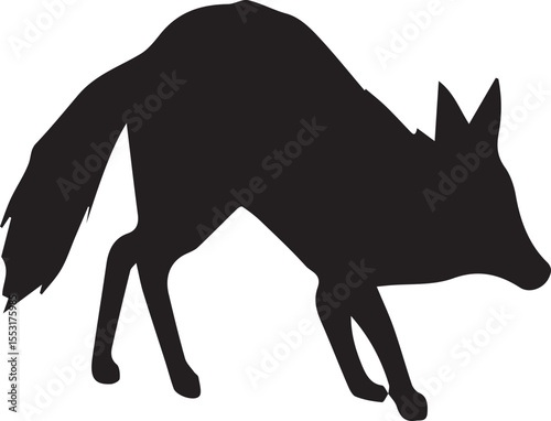 Fox Silhouette  - Wild Animal Vector Illustrations