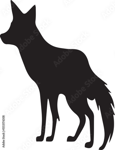 Fox Silhouette  - Wild Animal Vector Illustrations