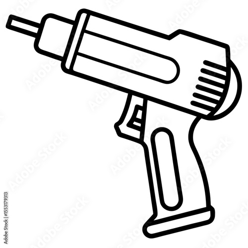 Shrink Wrap Tool Line Art Vector Design