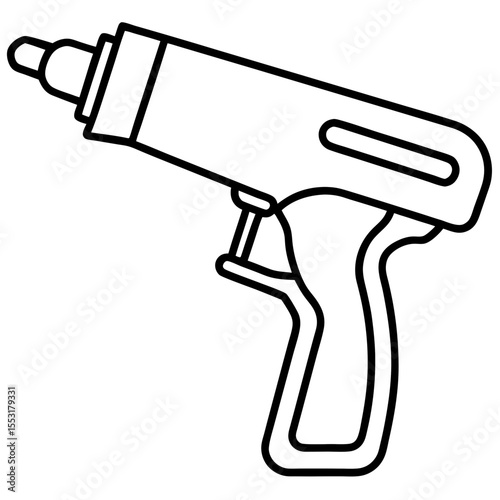 Shrink Wrap Tool Line Art Vector Design
