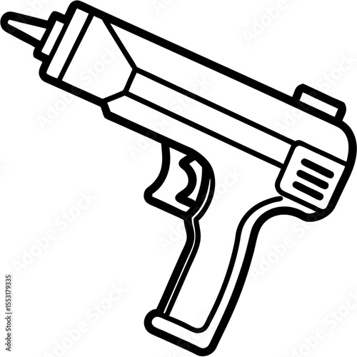 Shrink Wrap Tool Line Art Vector Design