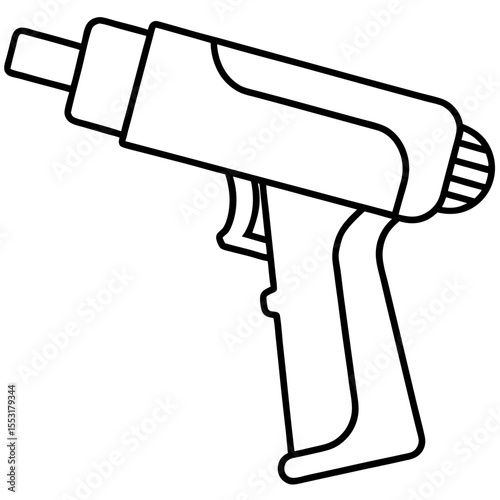 Shrink Wrap Tool Line Art Vector Design