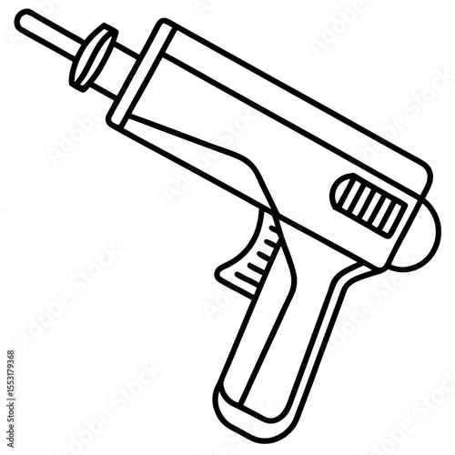 Shrink Wrap Tool Line Art Vector Design