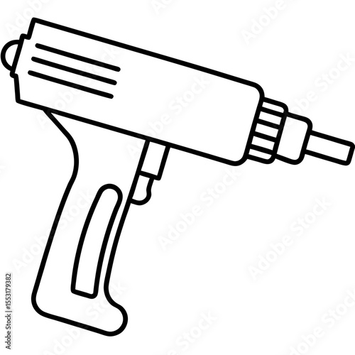 Shrink Wrap Tool Line Art Vector Design