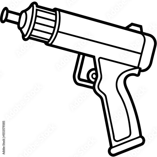 Shrink Wrap Tool Line Art Vector Design