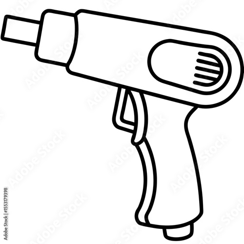 Shrink Wrap Tool Line Art Vector Design