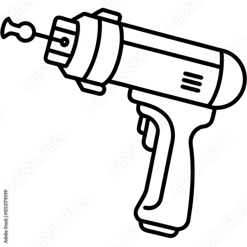 Shrink Wrap Tool Line Art Vector Design
