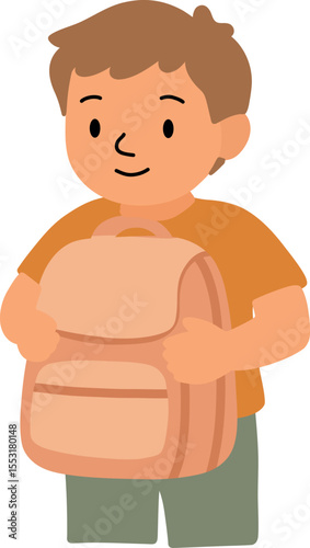 Boy with Backpack