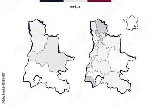 Département de la Drôme - Auvergne-Rhône-Alpes (France)	
