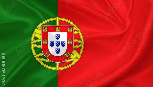 waving flag of portugal