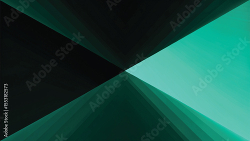 Abstract green background with flowing light lines, a futuristic digital texture illustrating ocean waves