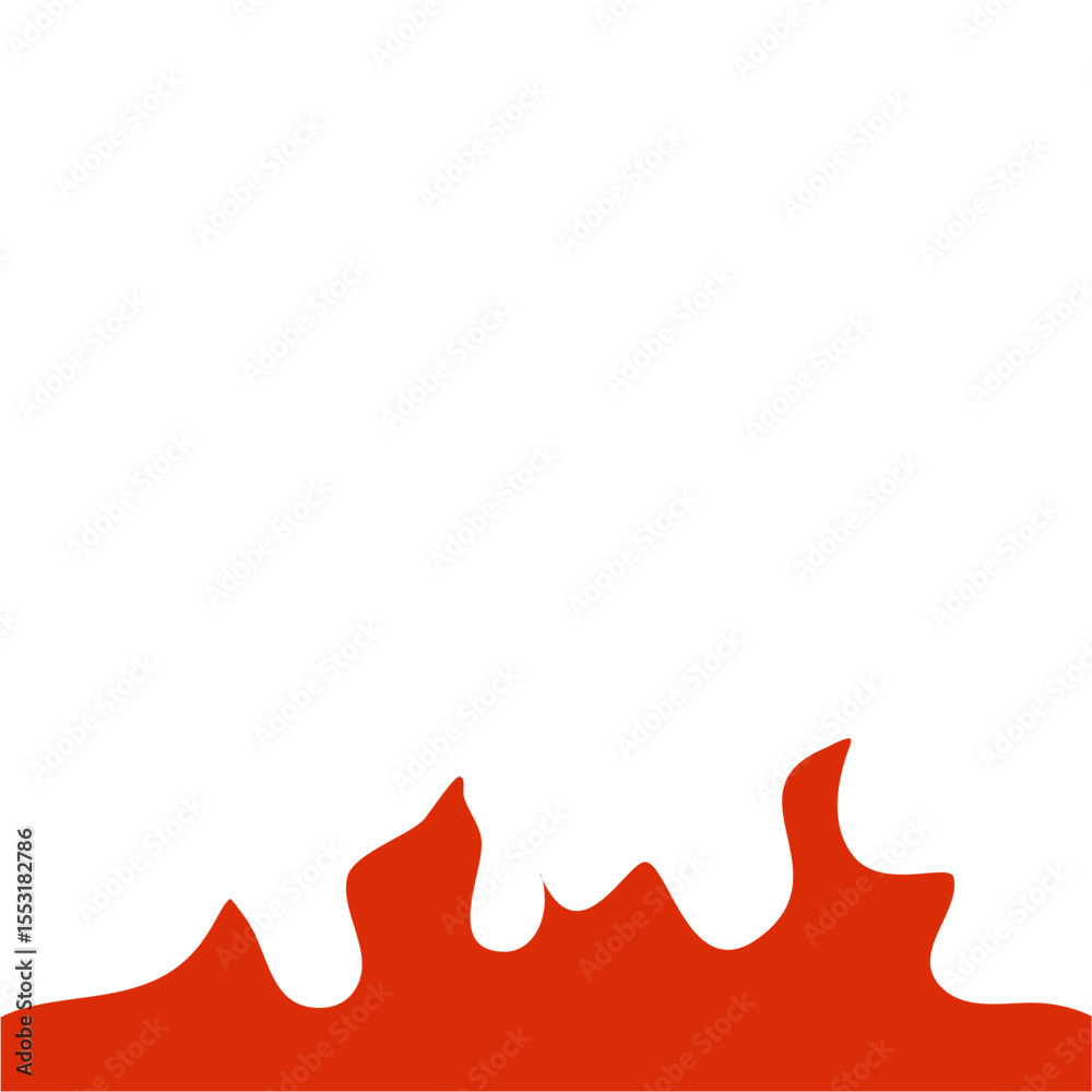Fire frame corner border Fire frame corner border