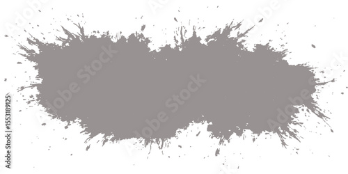 Black grunge ink splat texture border design