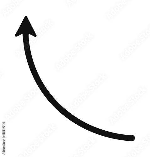 Arrow, up, growth, progress, success in a clean business style. Transparent PNG perfect for Overlay use in finance charts, positive metrics, or success visuals. Includes high-resolution PNG asset.