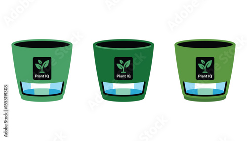 Green plastic cups in a recycling bin, an eco-friendly waste symbol