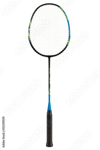 Badminton Racket Bat and Shuttlecock On PNG Transparent Background .Cut-Out Clipping Path With Adobe Photoshop Pen Tool . PNG Transparent Badminton Racket. 
