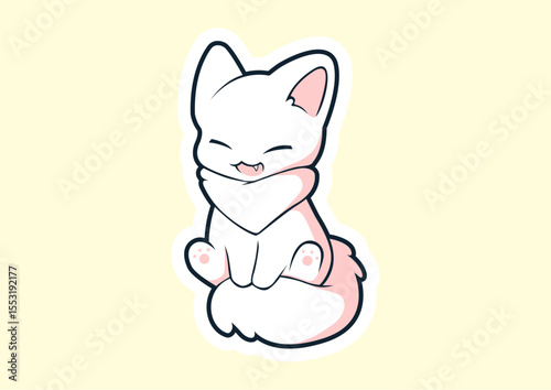 vector illustration of a cat