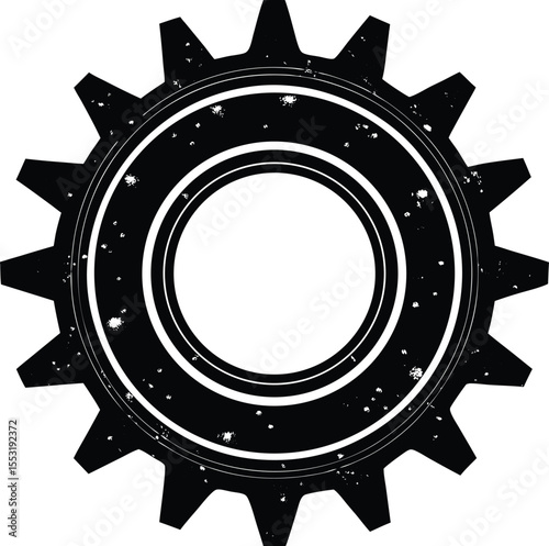 Silhouette of Gear Cog