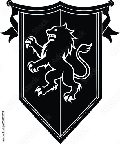 Silhouette of Heraldic Banner