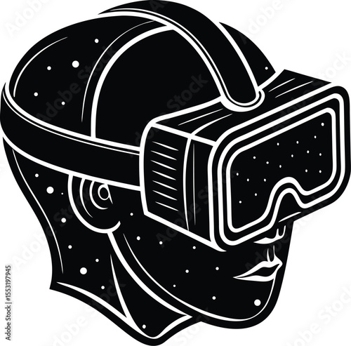 Silhouette of VR Headset
