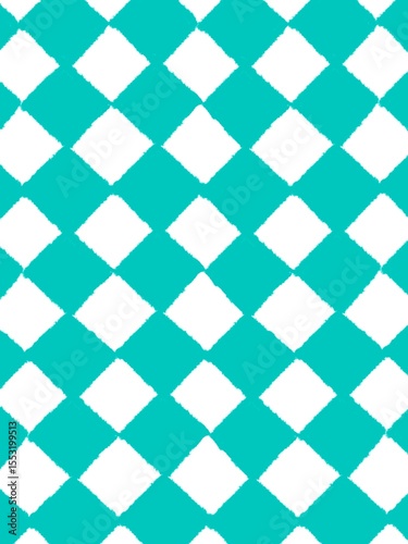 Green and white checkered pattern