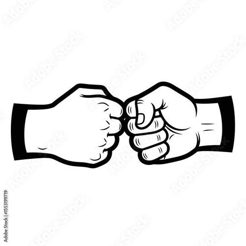 Friendly hands clasped