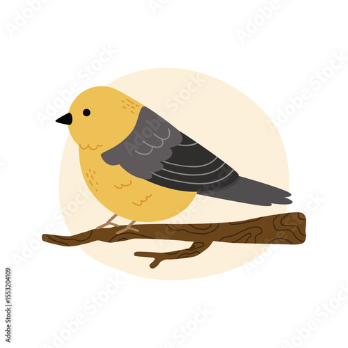Cute Great Tit Bird Illustration Vector Clipart