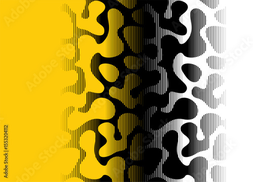Black and white background with a pattern of animal skin, reptile, fish. Modern design element for posters, packaging, covers, branding and web design. Vector gradient