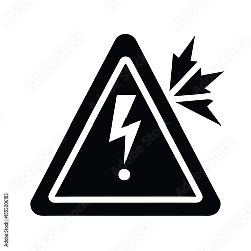 Warning Sign Danger Icon Silhouette