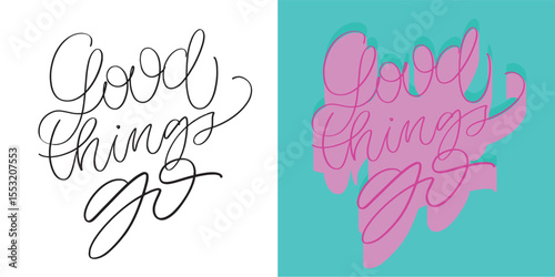 Cute hand drawn doodle lettering quote. Lettering for t-shirt design, mug print, bag print, clothes fashion. 100% hand drawn vector image.