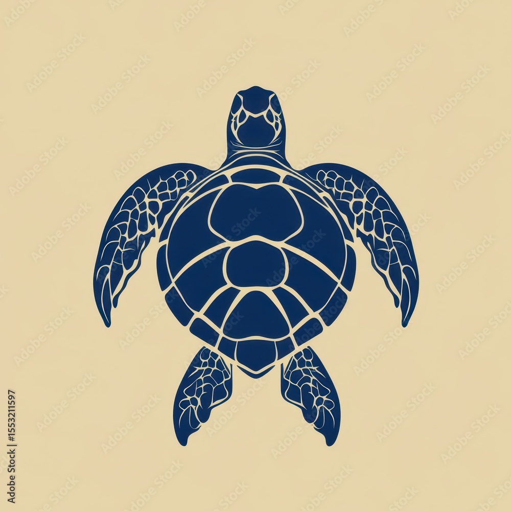 Fototapeta premium Sea turtle swimming gracefully in clear blue water surrounded by vibrant coral reefs in a tropical ocean environment