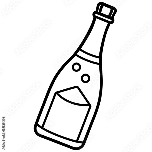 Champagne Bottle Vector