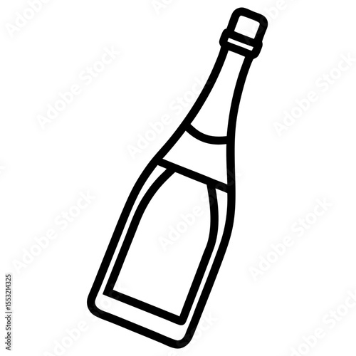 Champagne Bottle Vector