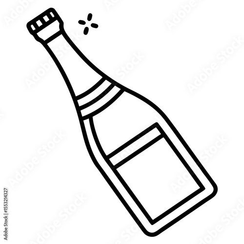 Champagne Bottle Vector