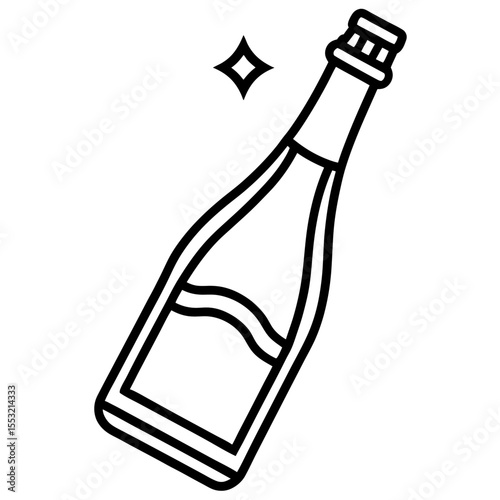 Champagne Bottle Vector