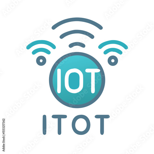 Supervised Learning Icon – AI Algorithm Concept Line Vector