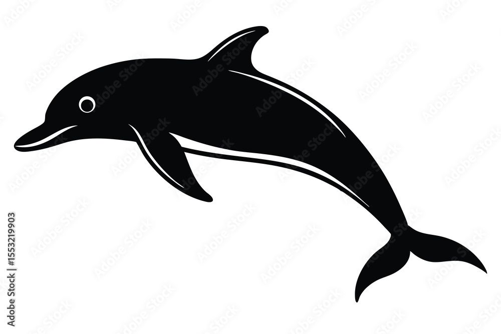 Obraz premium dolphin-image-silhouette-vector-art-and-illustrati.eps