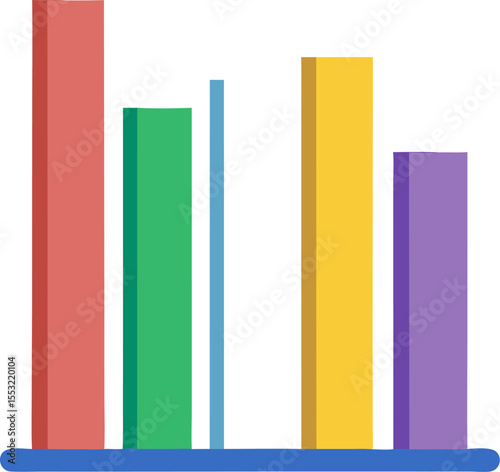 Colorful vector illustration of business growth charts with financial arrows and 3D bar diagrams symbolizing market success and investment progress