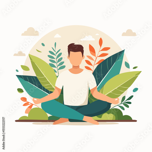 yoga in the lotus position