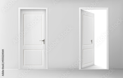 1911.w024.n0Open and closed white wooden doors01.580A.p25.580