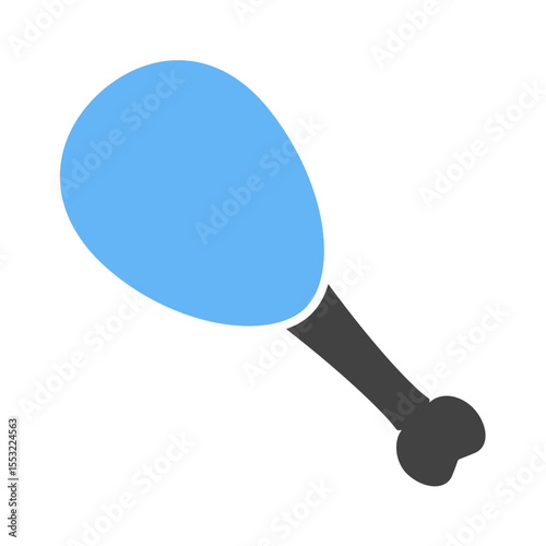 Light blue chicken drumstick