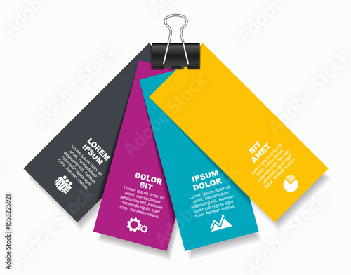 Infographic design template with place for your data. Vector illustration.