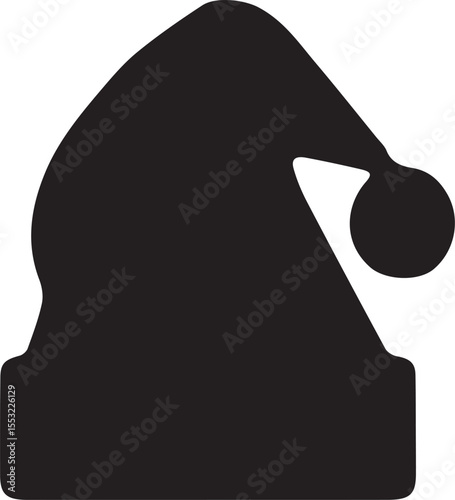 Santa Hat Silhouette