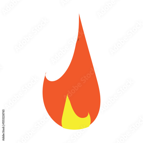 fire ogo icon  illustration flat