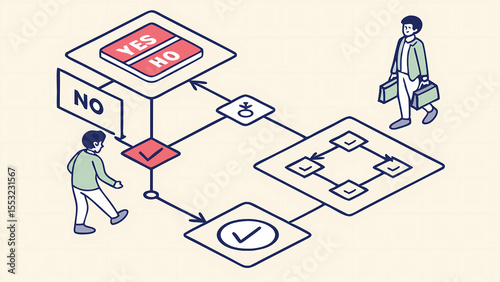 Understanding business process flow chart diagram decision making yes no workflow optimization strategy
