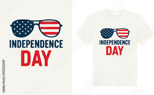 Celebrate freedom in style with this bold Independence Day t-shirt design! Featuring patriotic colors, stars, and iconic symbols like the flag and eagle, it captures the spirit of liberty and pride. 