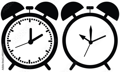 black alarm clock