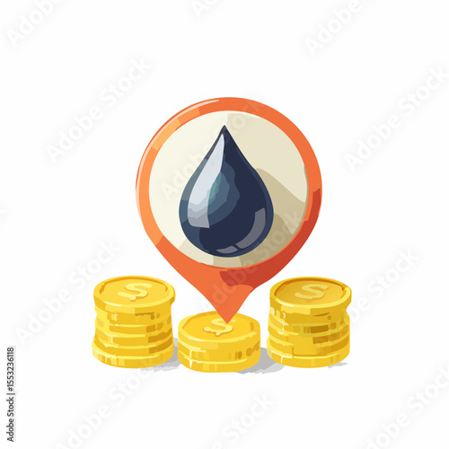 Rising Oil Prices Icon