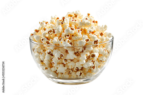 Popcorn in a glass bowl drink in a glass high quality realistic image